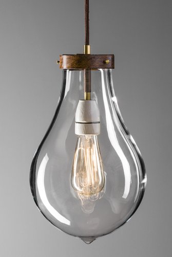 handgefertigte hÃ¤nge lampe bombilla mit mundgeblasenen glass von der lampenmanufaktur otto zern